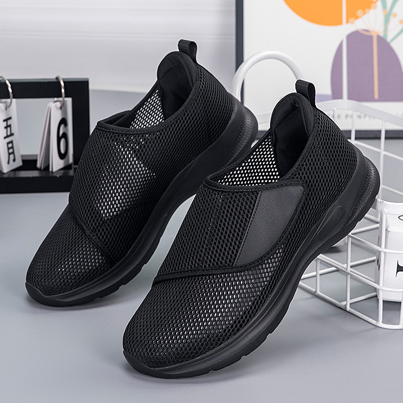 Men Shoes Velcro - YUYIN Men's Summer Breathable Mesh Sports