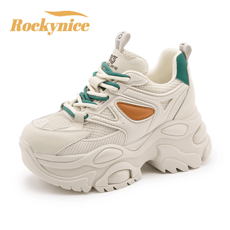 Mesh Trainer Breathable - Women's Autumn Sneakers 2025 High Platform