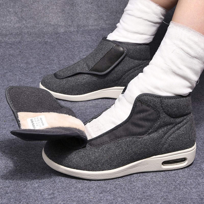 Men'S Shoes For Wide Feet - Winter Velvet Orthopedics Wide Feet Swollen