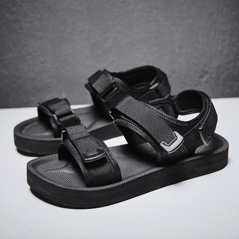 Adjustable Flat Sandals For Wi - Men Shoes Velcro ulasan dan harga