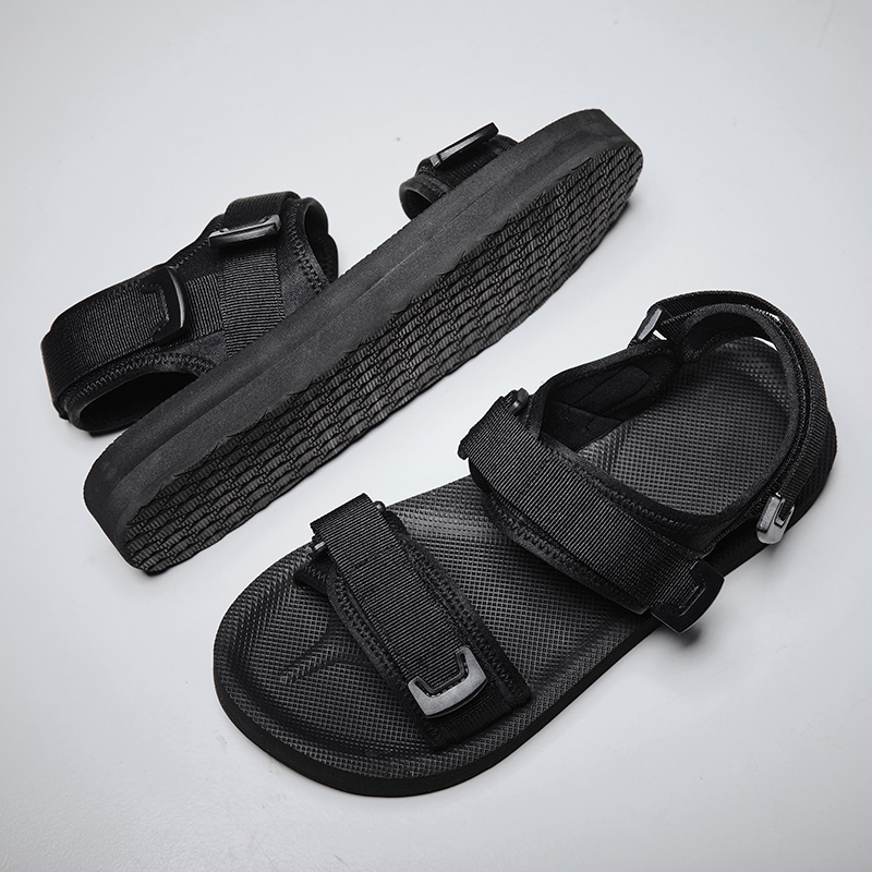 Adjustable Flat Sandals For Wi - Men Shoes Velcro ulasan dan harga