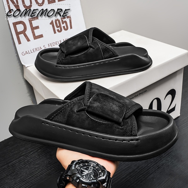 Comemore Men's Thick-Soled Ind - Men Shoes Velcro ulasan dan harga