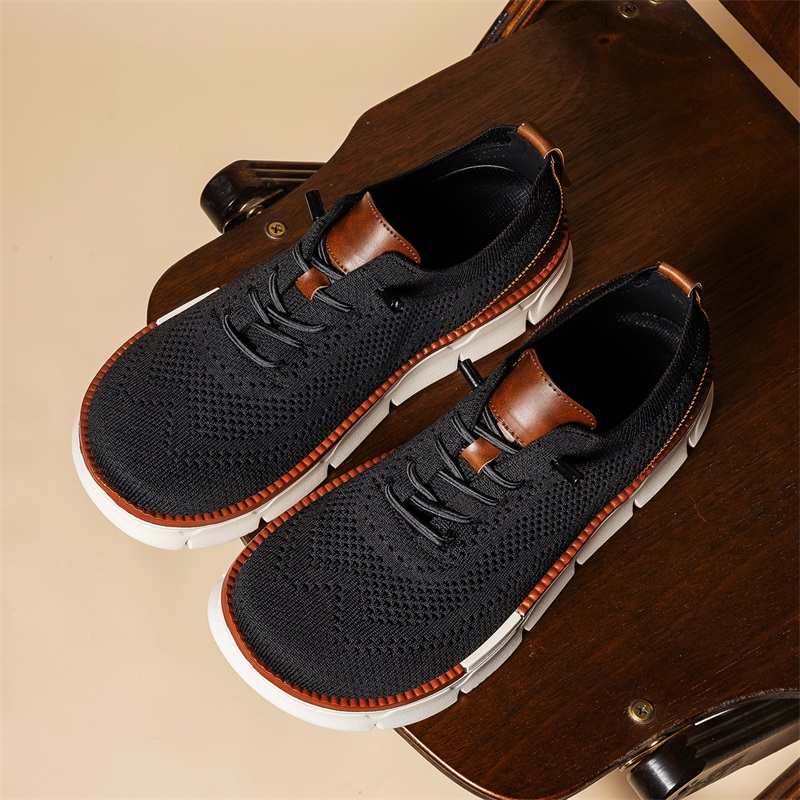 Men Wide Toe Knit Dress Shoes  - Men'S Shoes For Wide Feet ulasan dan harga