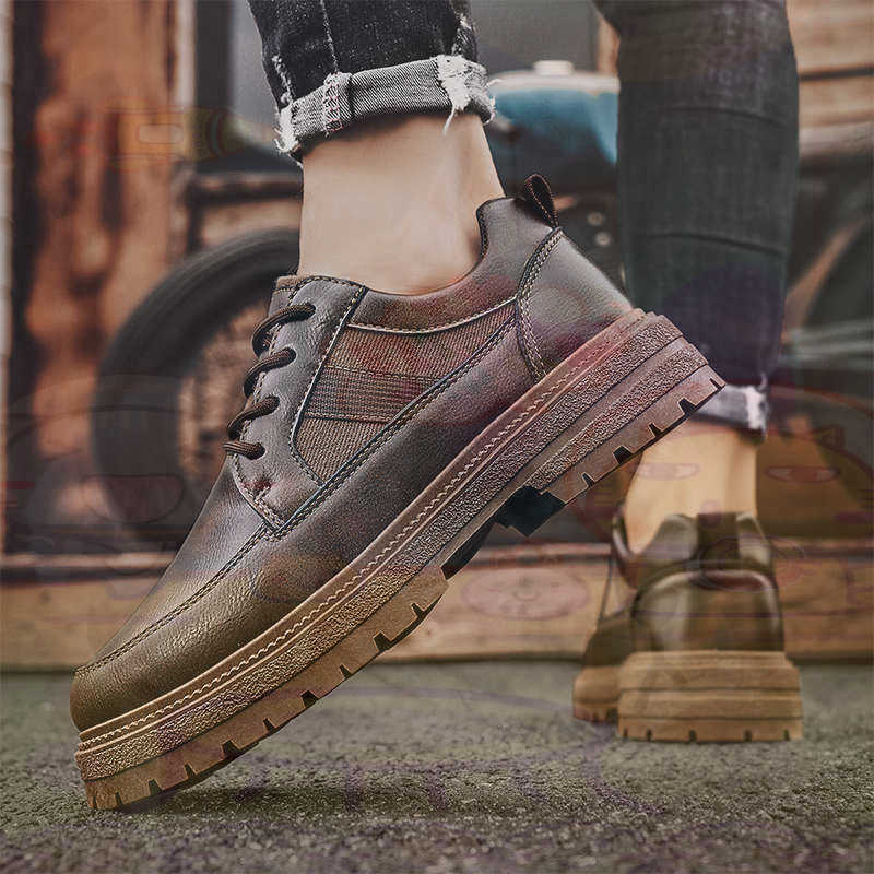 Dark Natural Leather Fashion T - Men'S Shoes Expensive Brands ulasan dan harga