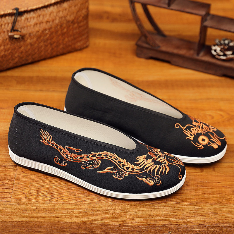 Vintage Chinese Kung Fu Shoes  - Men Shoes Yellow ulasan dan harga