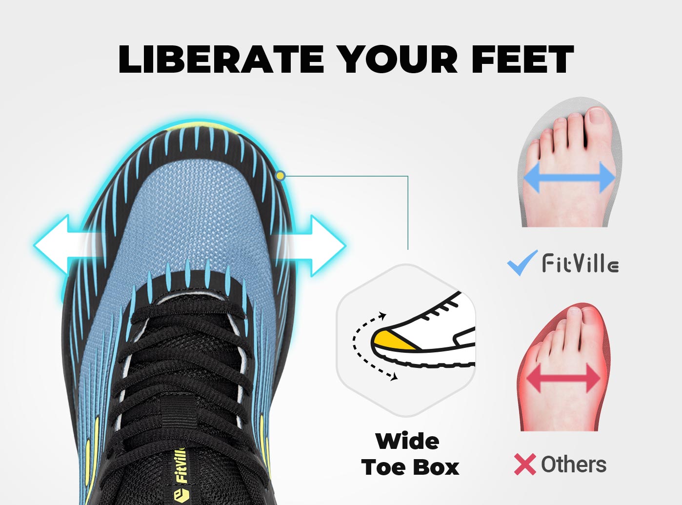 FitVille Men's Trail Running S - Men'S Shoes For Wide Feet ulasan dan harga