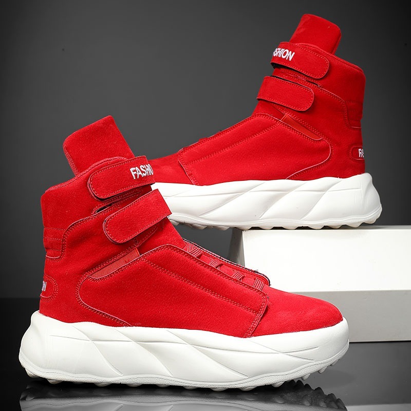 2026 Purple High Top Sneakers  - Men Shoes Velcro ulasan dan harga