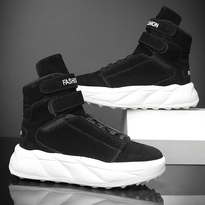 2026 Purple High Top Sneakers  - Men Shoes Velcro ulasan dan harga