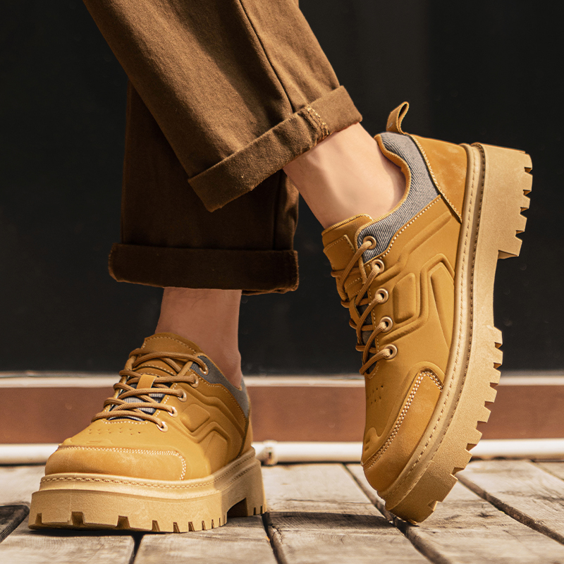 2025 Men's Autumn New Fashion  - Men Shoes Yellow ulasan dan harga