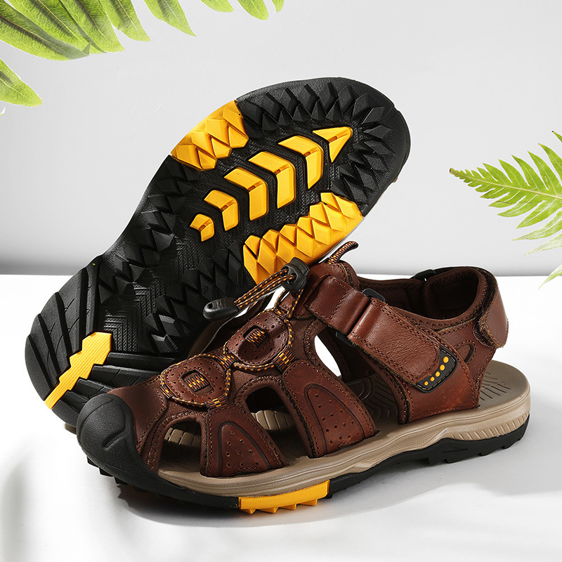 Large Size New Summer Men's To - Men Shoes Velcro ulasan dan harga