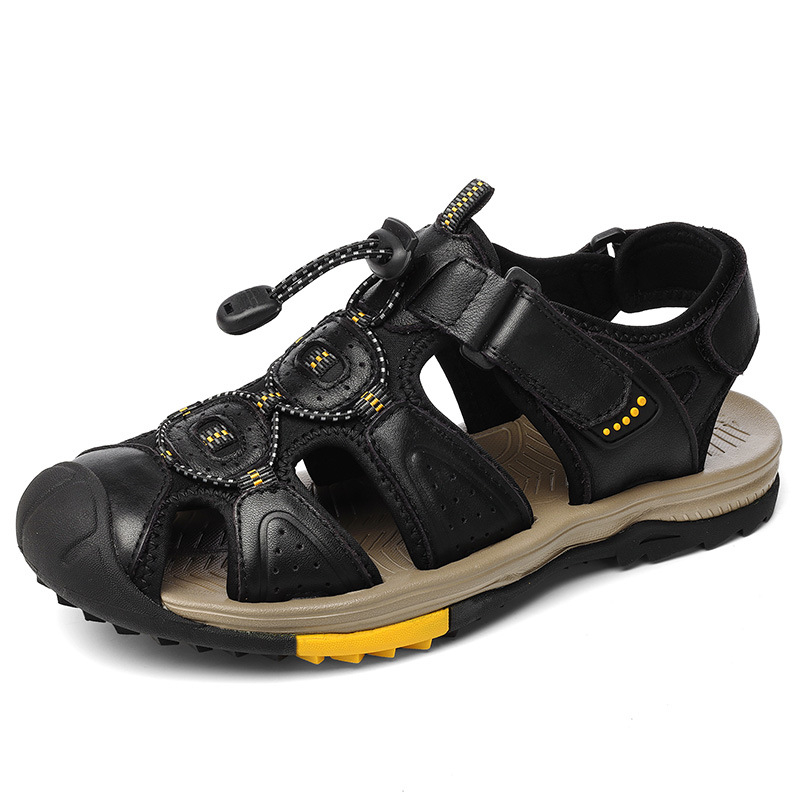 Large Size New Summer Men's To - Men Shoes Velcro ulasan dan harga