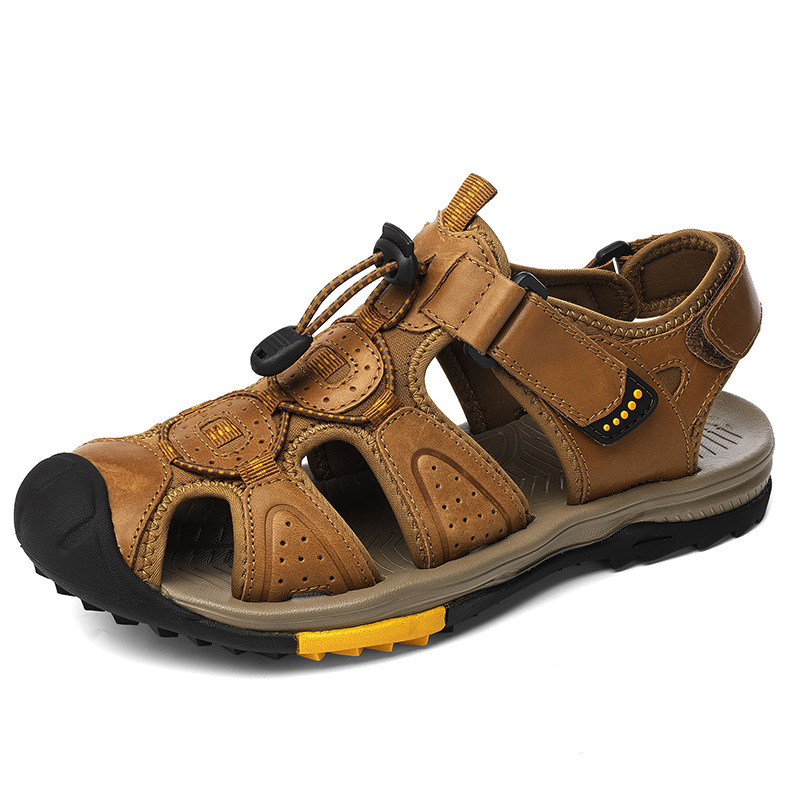 Large Size New Summer Men's To - Men Shoes Velcro ulasan dan harga