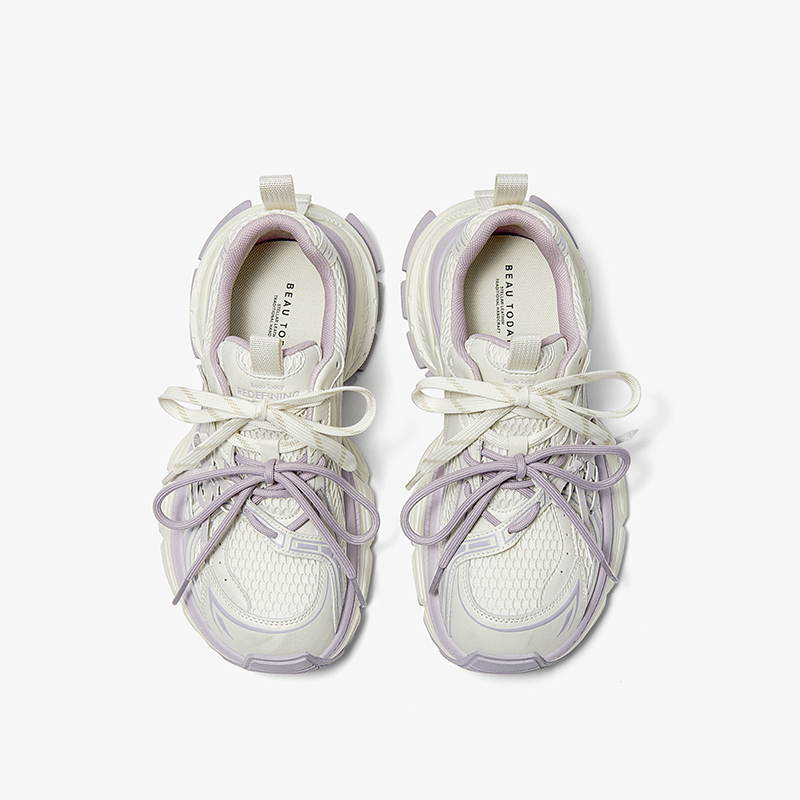 BEAUTODAY Chunky Sneakers Wome - Mesh Trainer Breathable ulasan dan harga