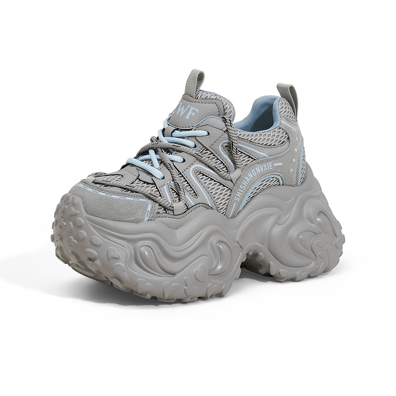 New High Platform Sneakers Wom - Mesh Trainer Breathable ulasan dan harga