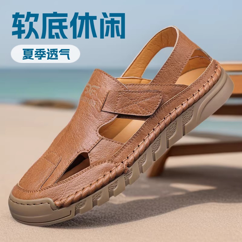 Hole shoes men's summer new ha - Men Shoes Velcro ulasan dan harga