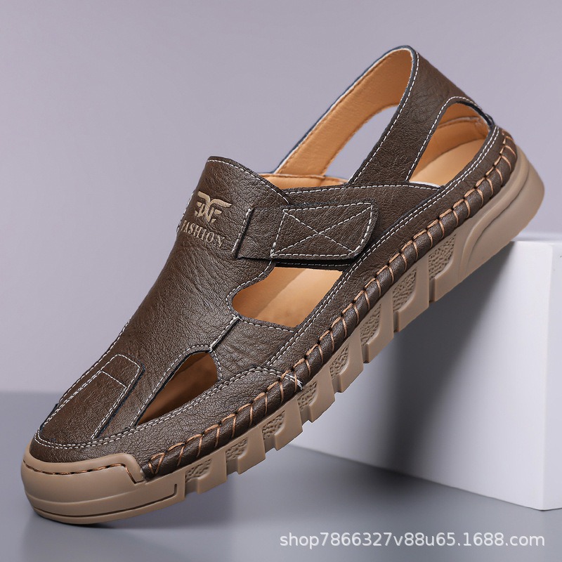 Hole shoes men's summer new ha - Men Shoes Velcro ulasan dan harga