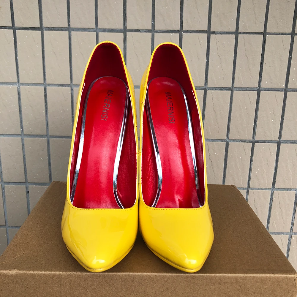 NEWLY 16cm Ultra High Metal He - Men Shoes Yellow ulasan dan harga