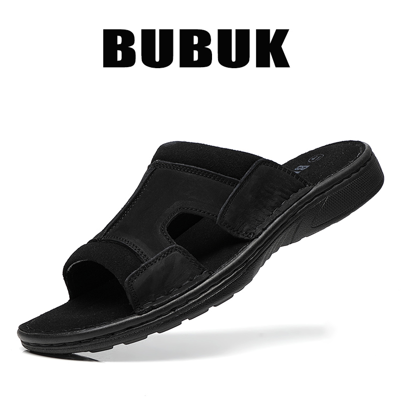 Bubuk Men's Outdoor Slip-On Le - Men Shoes Velcro ulasan dan harga