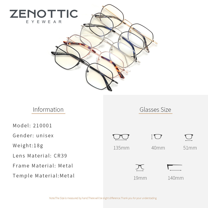 ZENOTTIC Metal Anti Blue Light - Men Shoes Zegna ulasan dan harga