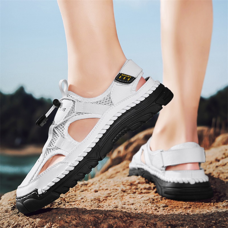 Men's Handmade Simple Letter-P - Men Shoes Velcro ulasan dan harga