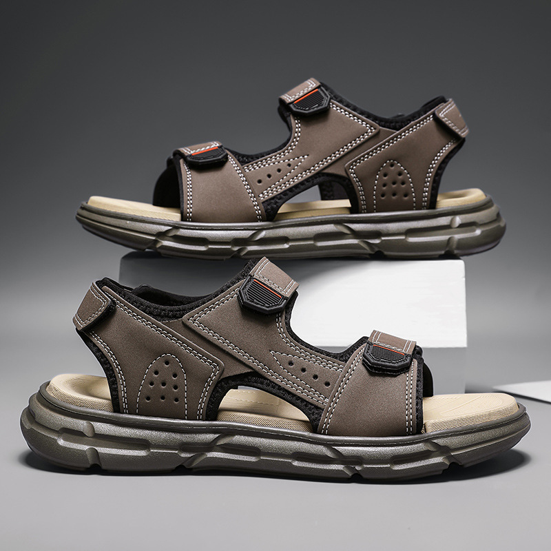 Men's summer outdoor sandals,  - Men Shoes Velcro ulasan dan harga
