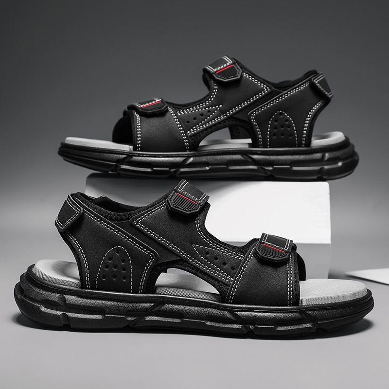 Men's summer outdoor sandals,  - Men Shoes Velcro ulasan dan harga