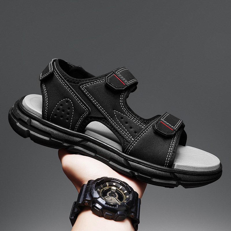 Men's summer outdoor sandals,  - Men Shoes Velcro ulasan dan harga