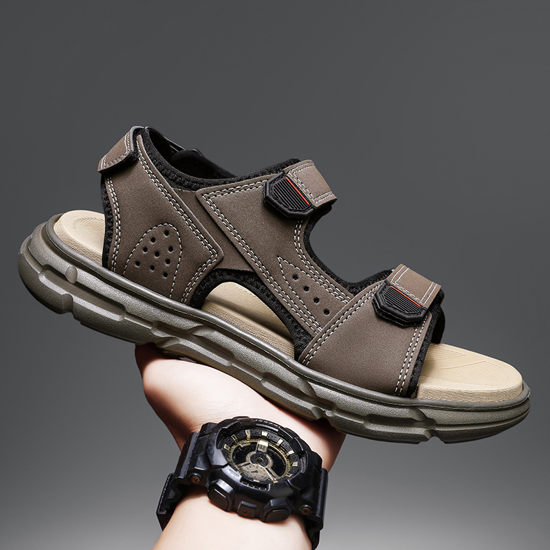 Men's summer outdoor sandals,  - Men Shoes Velcro ulasan dan harga