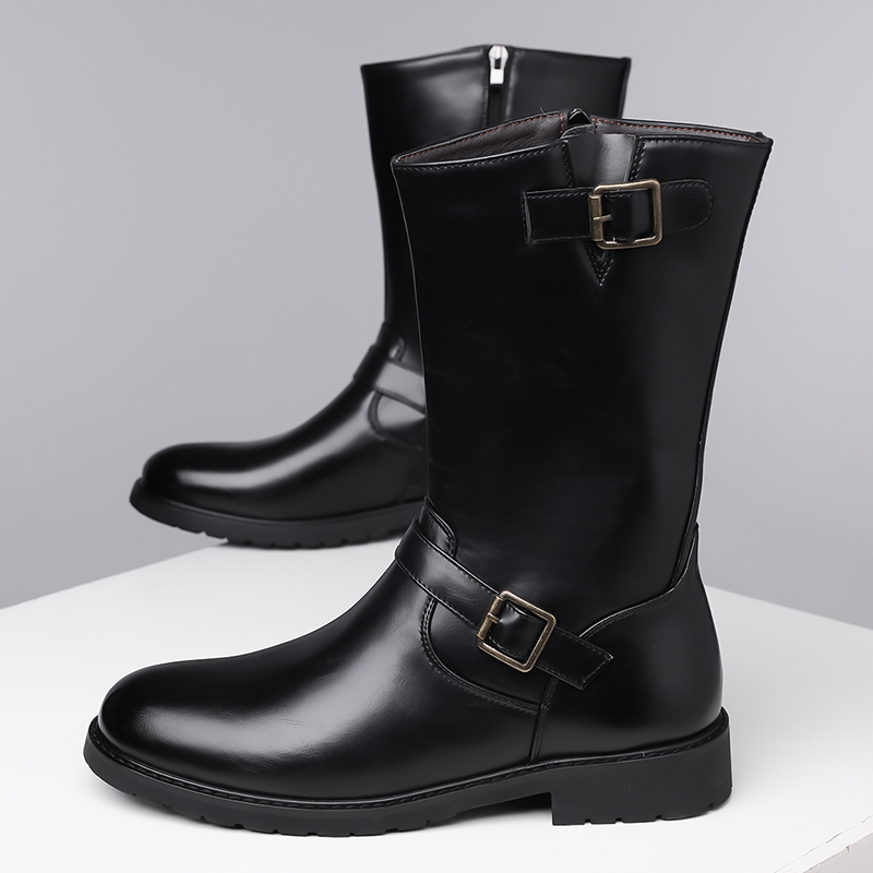 Men's Fashion High-Top Boot St - Men Shoes Brand ulasan dan harga