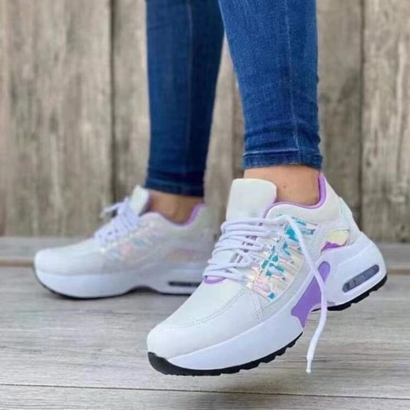 Womens Fashion Sneaker Platfor - Mesh Trainer Breathable ulasan dan harga