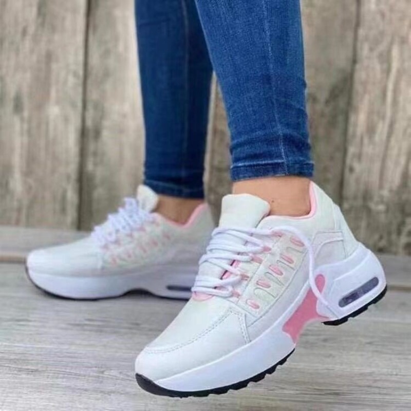 Womens Fashion Sneaker Platfor - Mesh Trainer Breathable ulasan dan harga