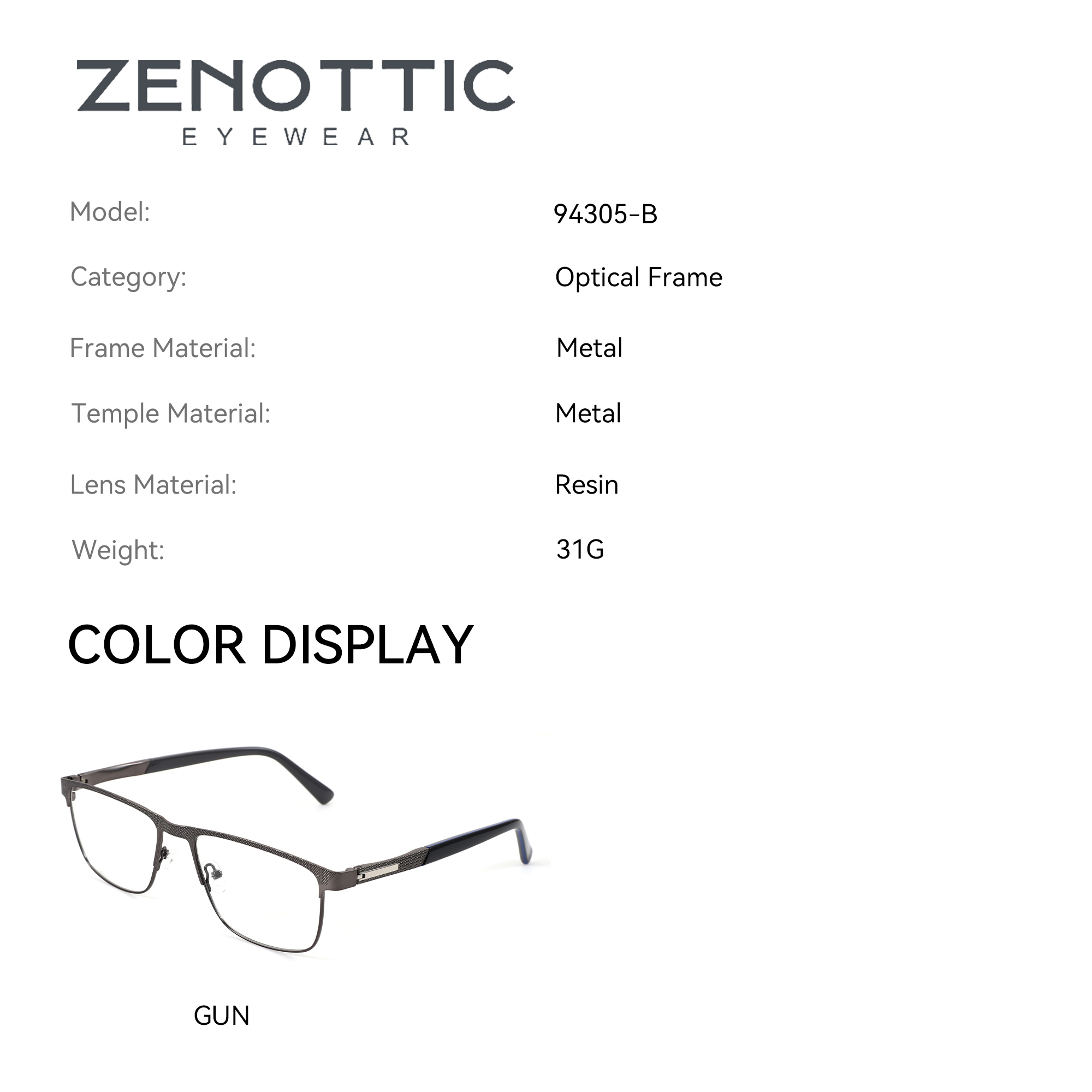 ZENOTTIC (XXL Size) Metal Squa - Men Shoes Zegna ulasan dan harga