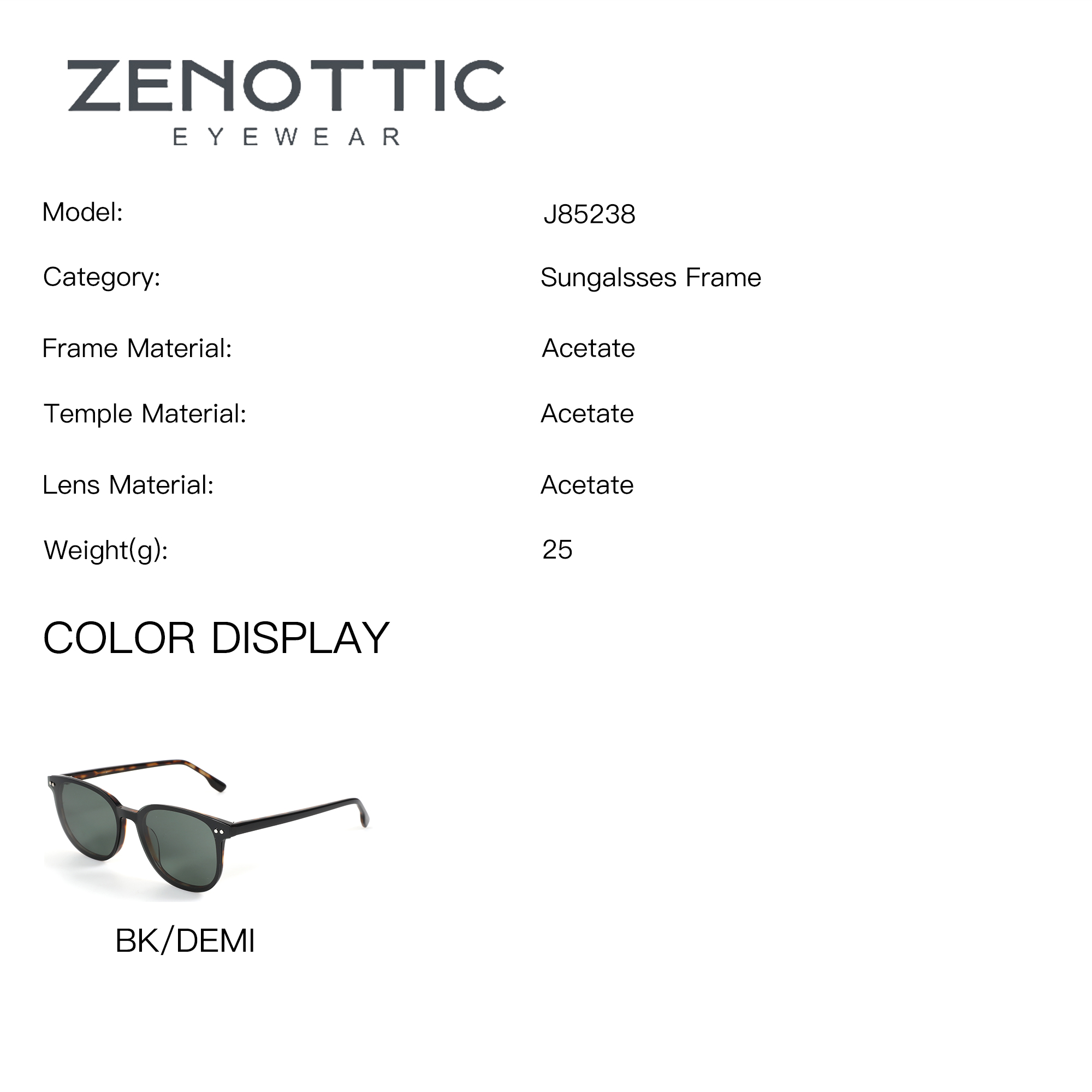 ZENOTTIC Square Acetate Magnet - Men Shoes Zegna ulasan dan harga